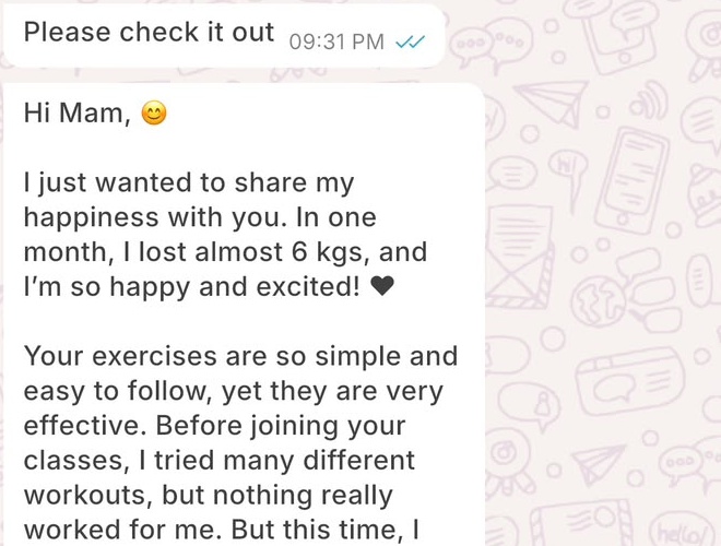 WhatsApp Feedback Chat 4
